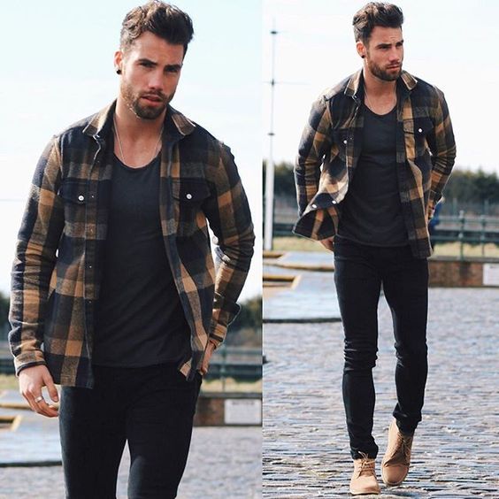 Camisa xadrez best sale masculina moda